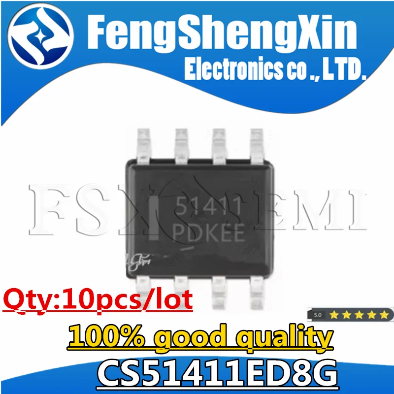 

10pcs/lot CS51411 51411 CS51411ED8G SOP-8 switching voltage stabilizer chip