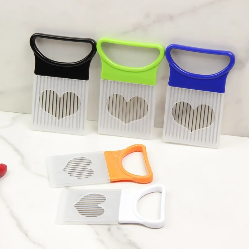 1pcs Effortlessly Slice Onions with this 1pc Colorful Onion Slicer Kitchen stainless steel potato chip onion holder