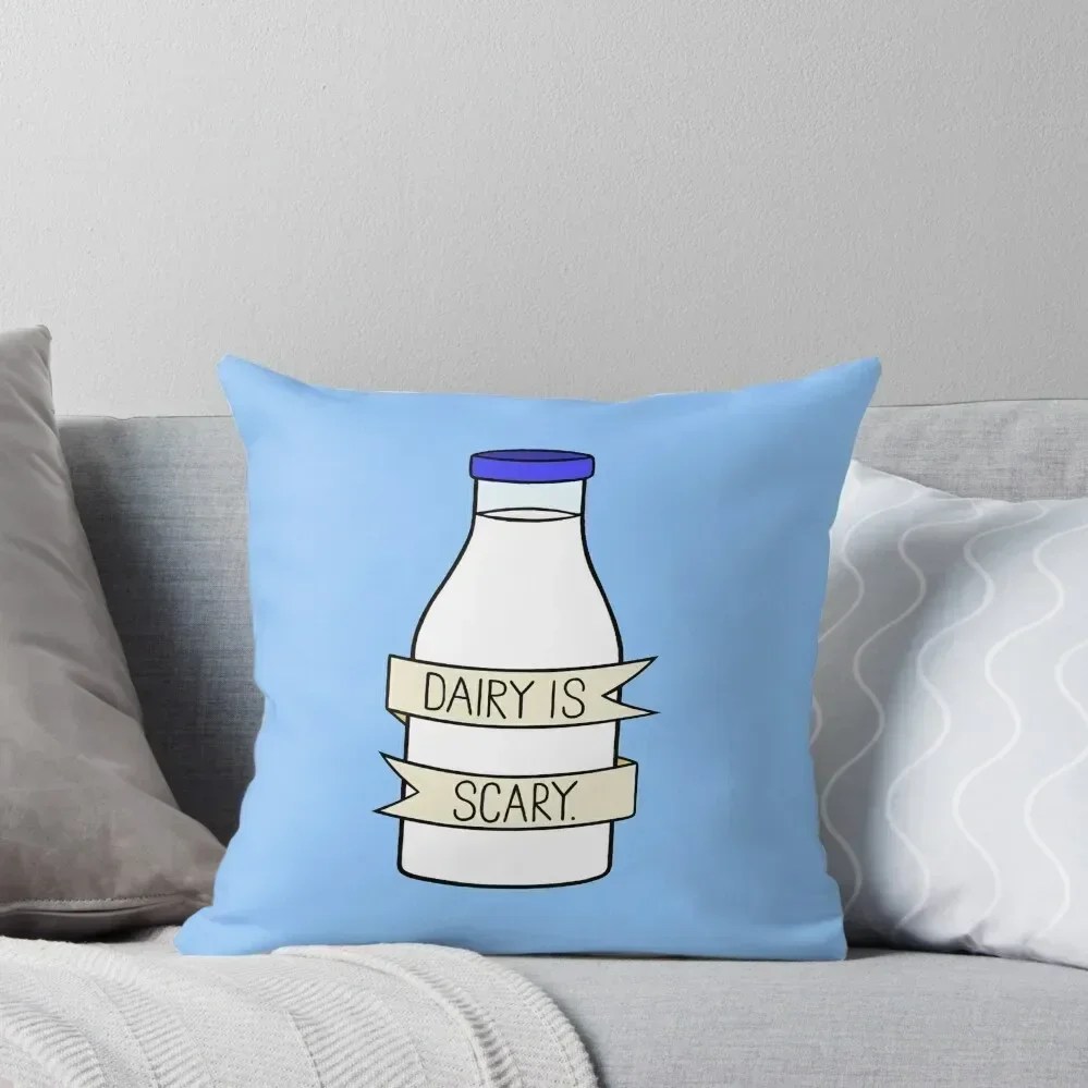 Dairy is Scary Throw Pillow Sofa Cover Sofa Covers christmas cushions covers pillow