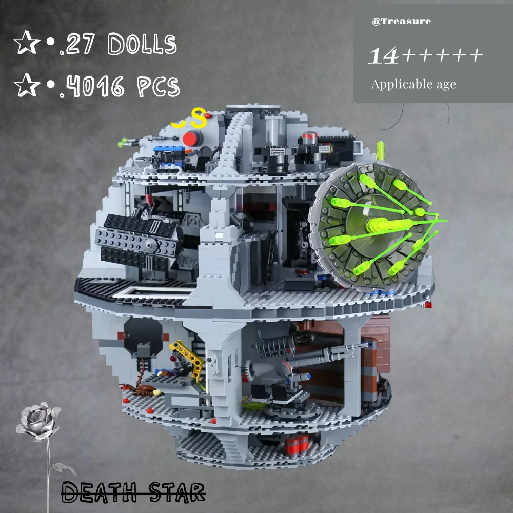 Auf Lager MOC DS-3 75159 Plattform Ultimative Waffe Death Star Bausteine Ziegel Station Spielzeug
