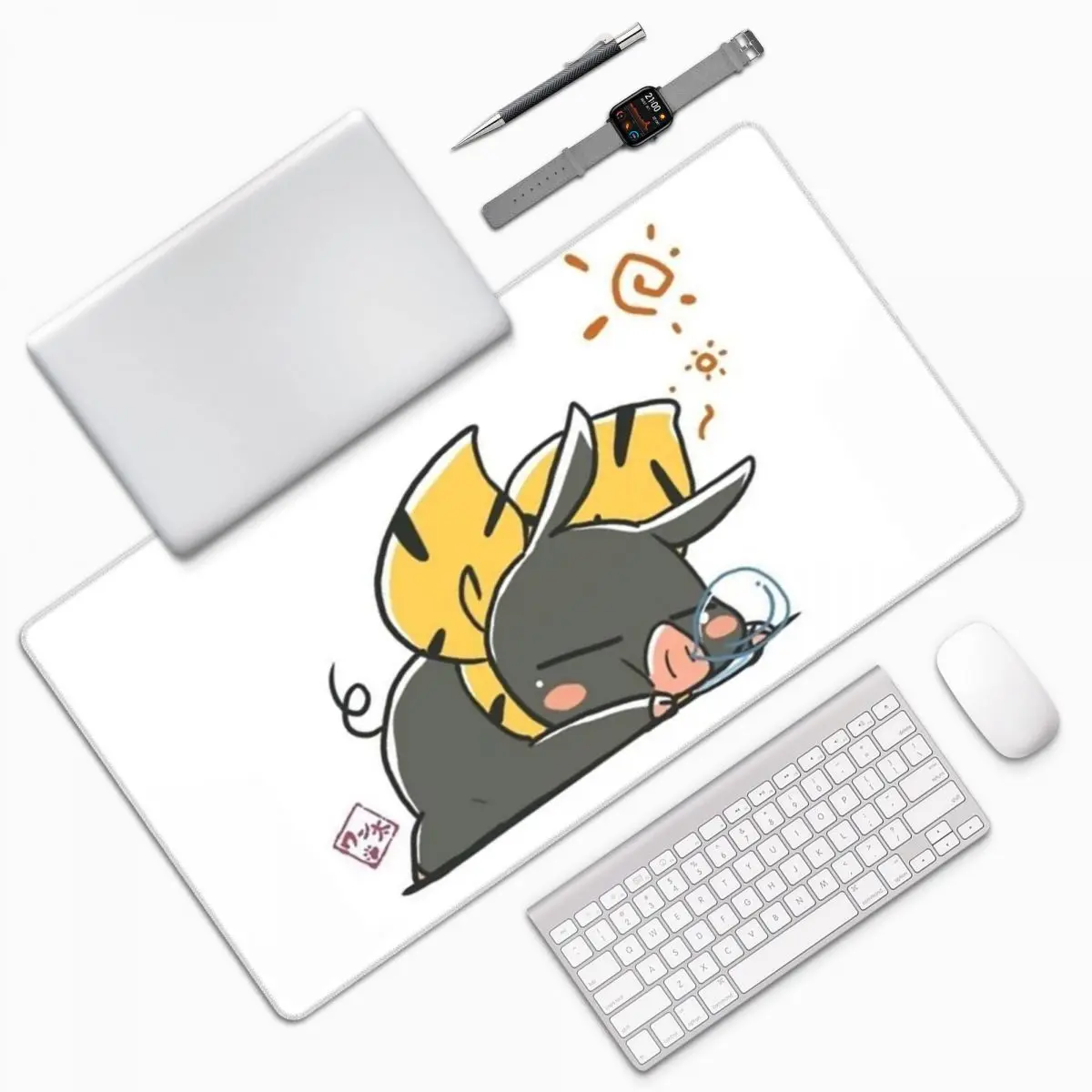 

Большой коврик для мыши RanmaSaotome Pig Girls P Chan, коврик для клавиатуры и мыши, игровой коврик для ноутбука, настольный коврик, офисные аксессуары, настольные коврики