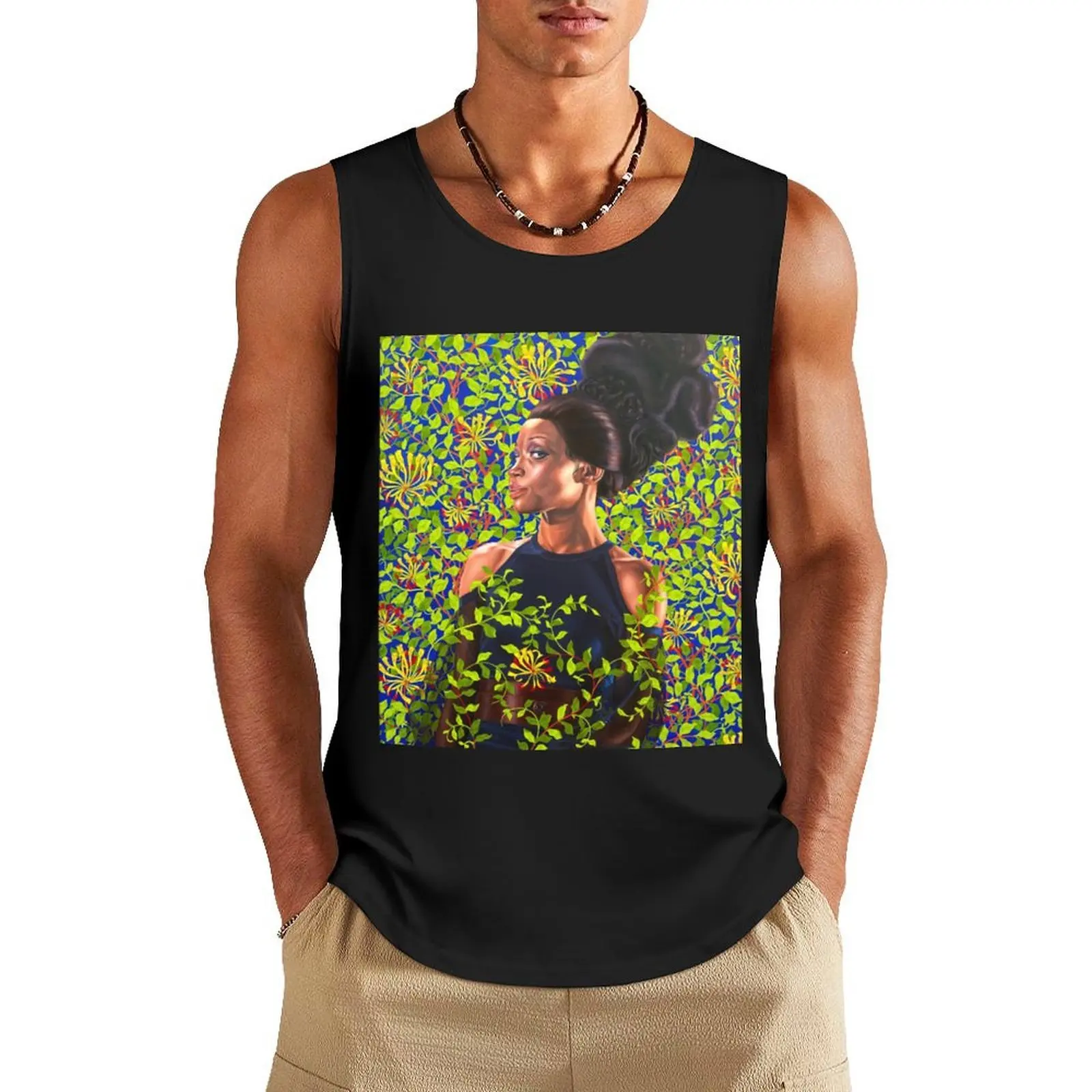 

Kehinde Beauty Black Girl Tank Top Men's fitness t-shirt t-shirts man Men's clothes gym accessories man