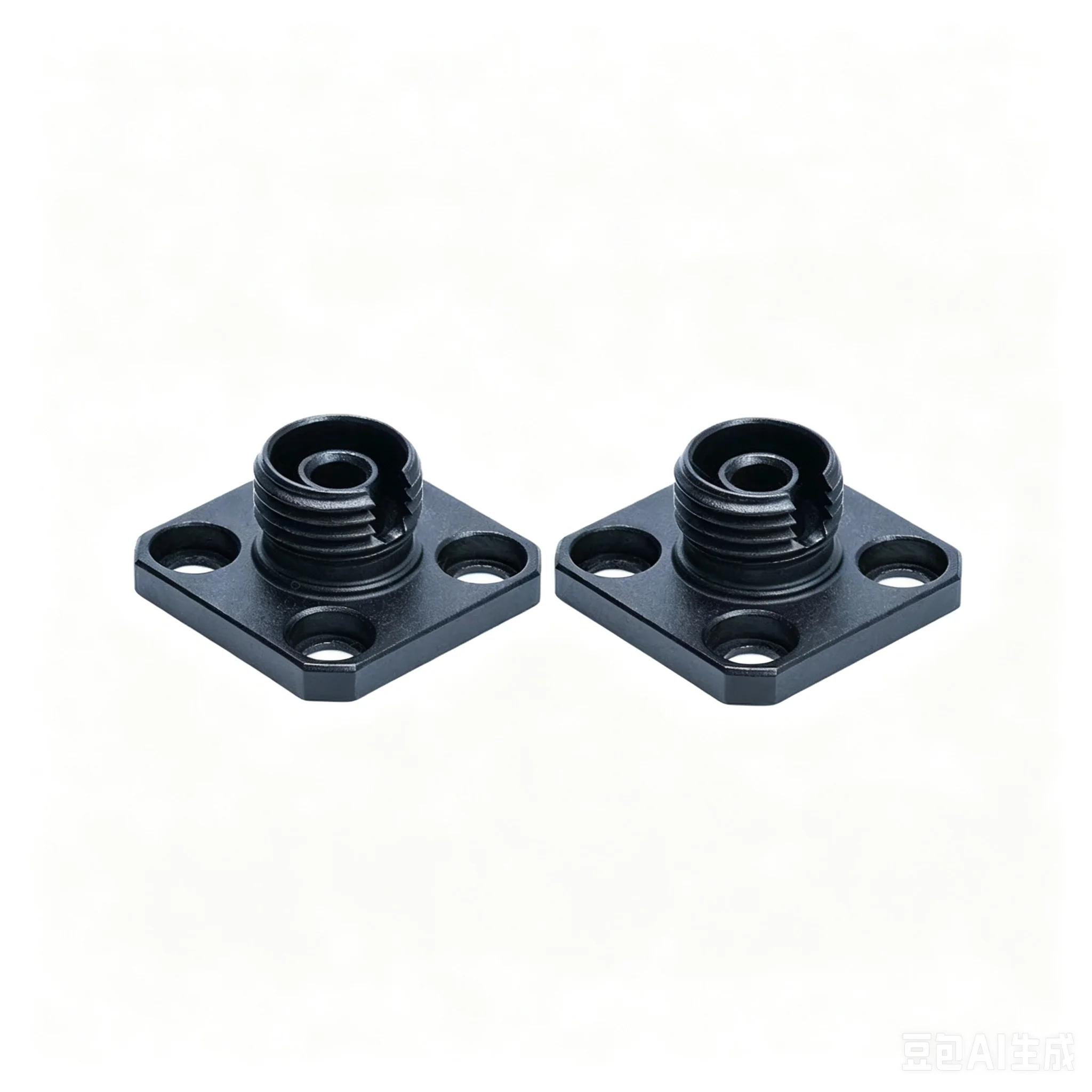 

FC fiber optic bracket base 1pc socket interface spectrometer holder FC/UPC optical fibre flange adapter coupler black female