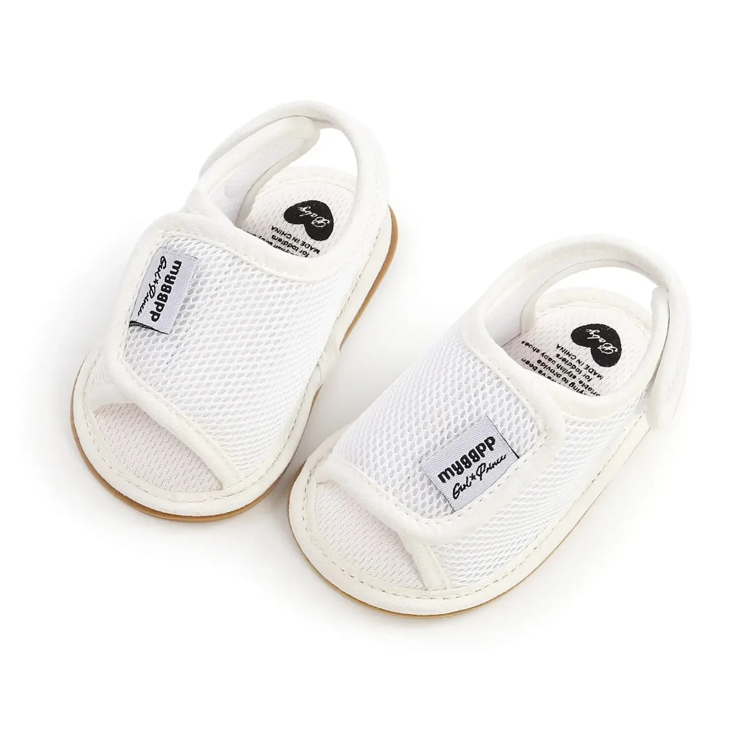 Meckior Summer Baby Shoes Boys Girls Sandals Mesh First Walker Baby Beach Sandals Infant Shoes Anti-slip Soft Rubber Sole 0-18M