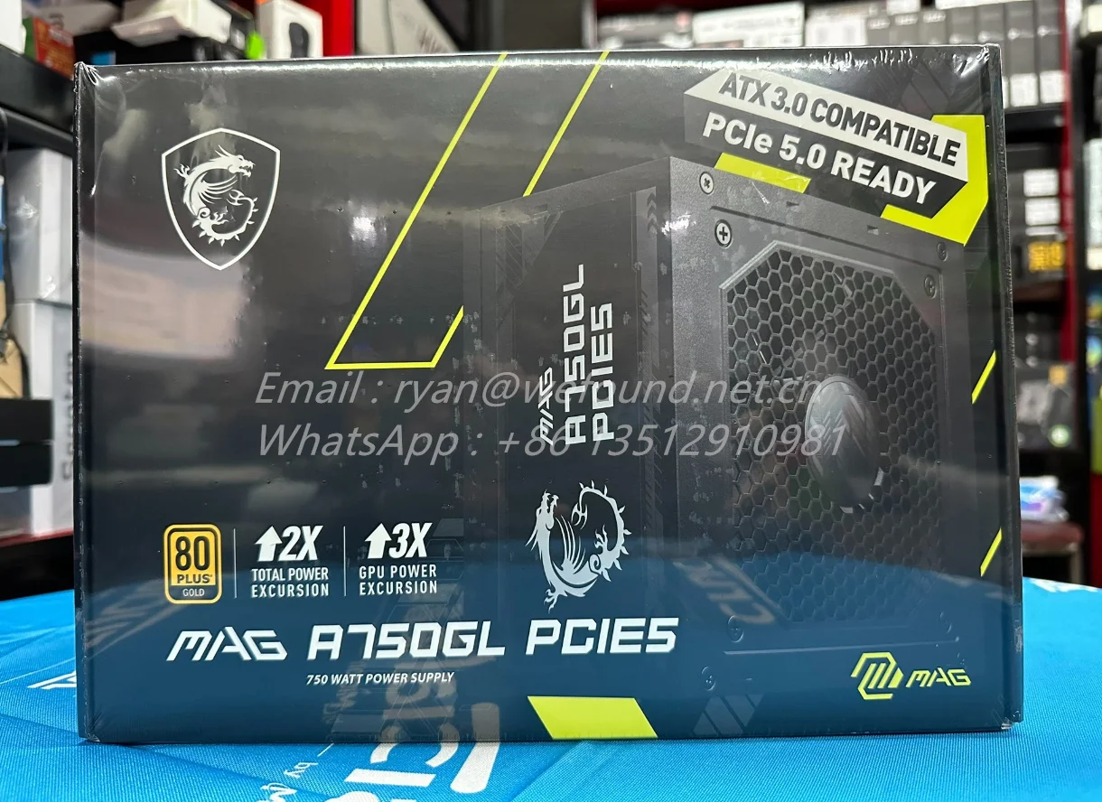 For MAG A750GL PCIE5 for MSI 80 PLUS Gold (up to 90%) 750W Desktop PC POWER SUPPLY