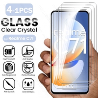 4-1Pcs 9H Tempered Glass For Realme C71 4G Case Protective Glass On RealmeC71 Realmi C71 C 71 71C 4G Full Screen Protector Cover