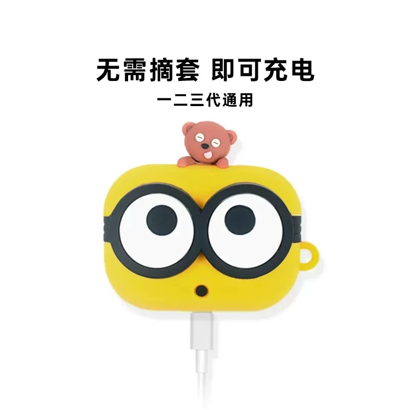 For Airpods 1 2 3 Pro Pro 2 Case Cute Cartoon Silicone Earphone Case Accessories Cover