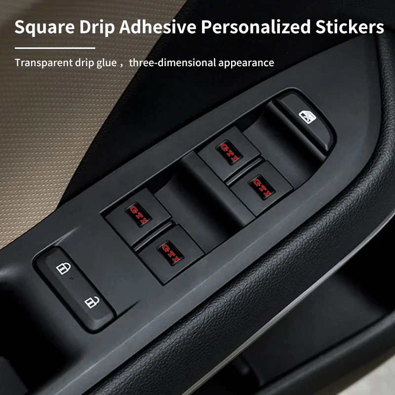 Car Emblem Logo Interior Decorative Stickers Badge Decal For Volkswagen VW Golf GTI Polo Passat Scirocco Tiguan Jetta Touareg CC
