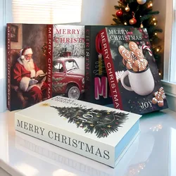 Christmas Decoration Fake Book Storage Box Luxury Decorative Books Design Coffee Table Shelf Bedroom Accessories For Home Decor
