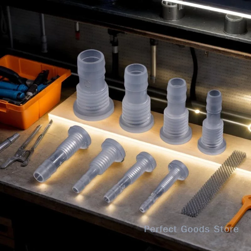 Premium M5-M16 rechte buisfittingen in food grade PP voor aquaria en irrigatie - 5-delige set