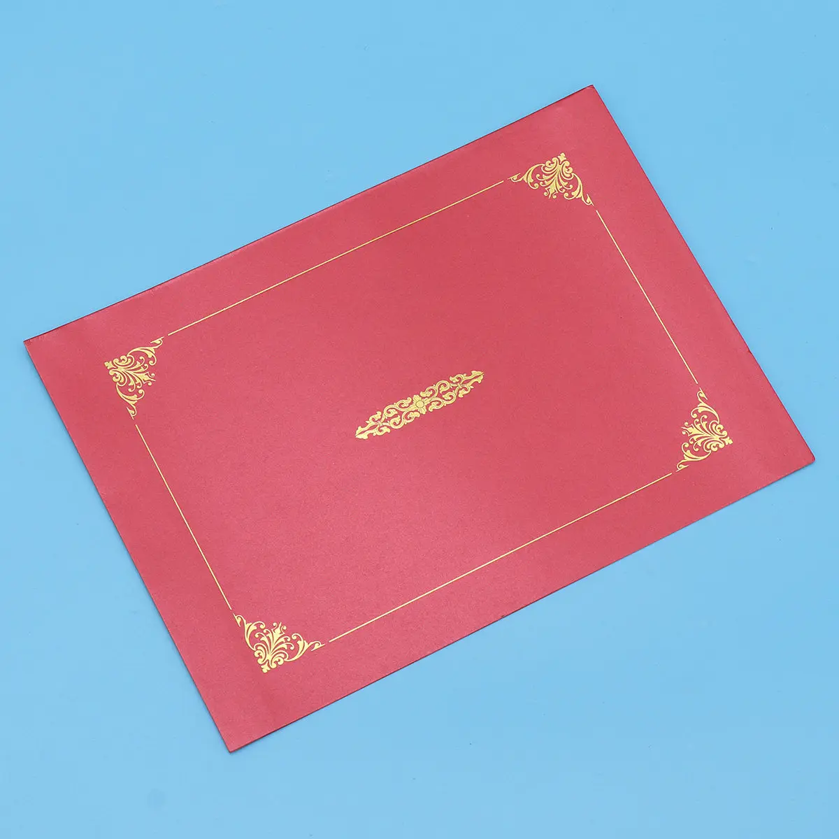 10Pcs Certificate Holder A4 Size Heavyweight Elegant Gold Foil Border Diploma Cover for Awards Certificates Business
