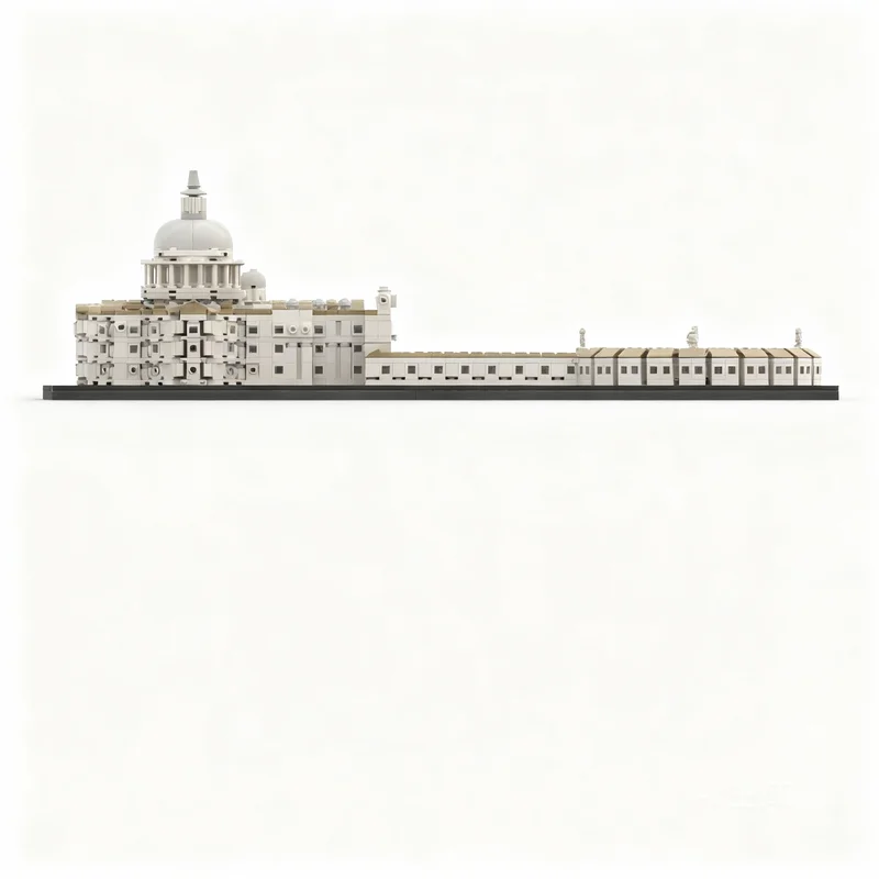 1445pcs MOC Saint Peter's Basilica Architecture Model Building Blocks Christmas Gift Assemble Craft Art Collection 3D Brick