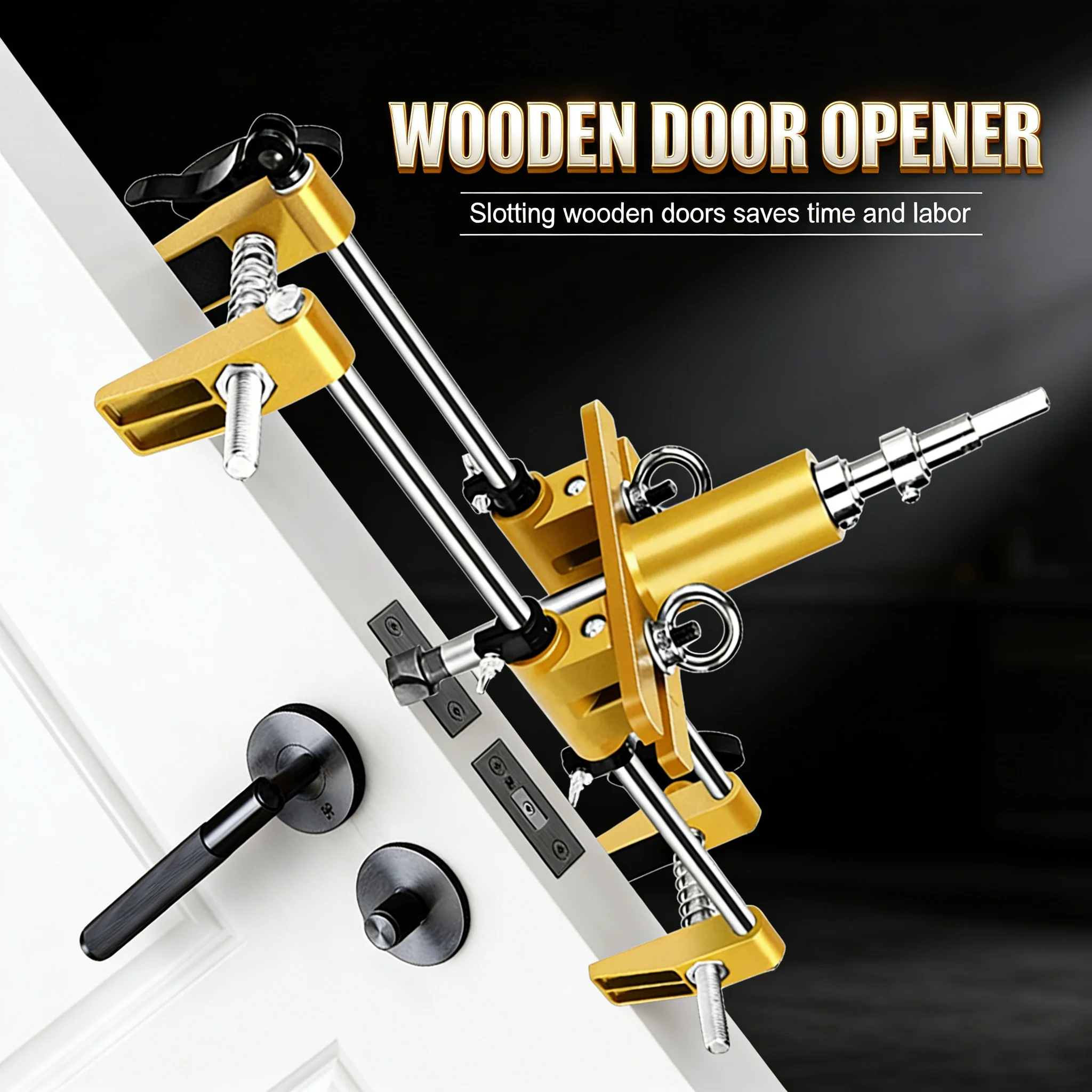 

Wooden Door Opener Slotter Woodworking Installation Lock Quick Tool Handheld Durable Door Lock Opener Set Open Lock Hole Tools