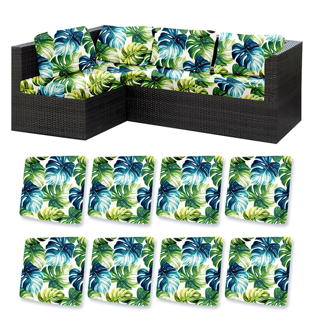 8x Waterproof Tropical Covers, Garden Cushions Cushion Sofa ,for Chair - view 4