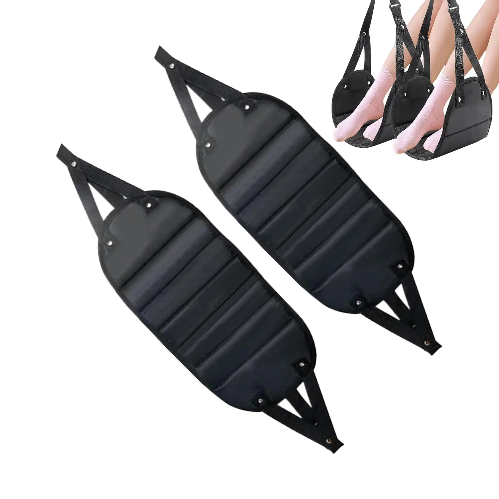 

Гамак для ног, портативный комфортный слинг для отдыха с удлиненным регулируемым ремнем, подставка для ног в самолете, офисный коврик для отдыха, 20x43 см