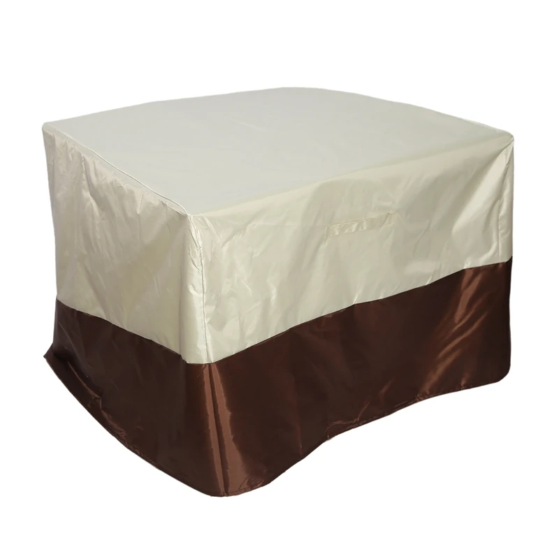 AA50-Chairs Covers Waterproof Stackable Balcony Chair Cover Outdoor Furniture Cover Thick Fits 31 X 38 X 35 Inches (Beige)