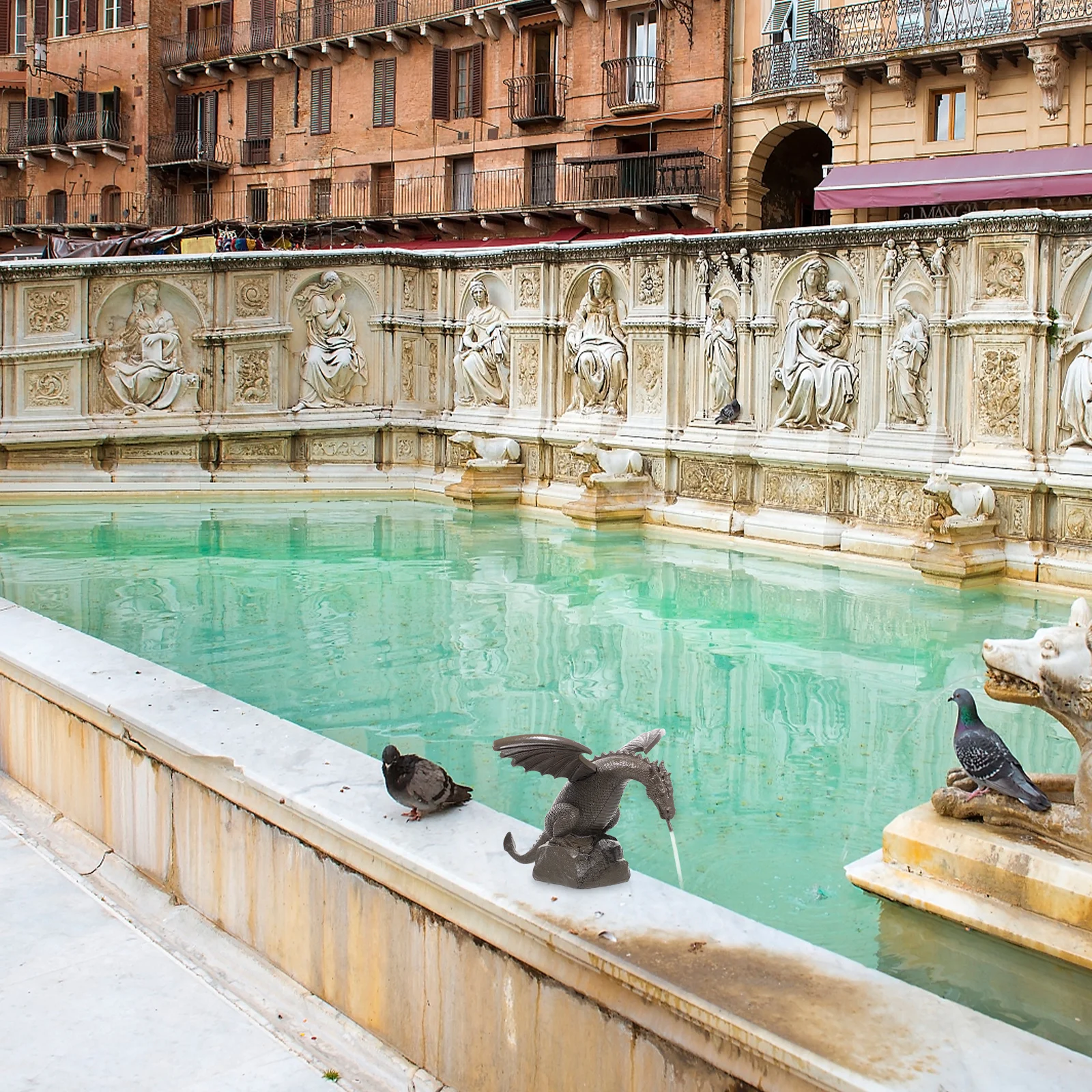 

Сменная насадка для фонтана Dragon, тонкое качество изготовления для двора, пруда, спринклера для фонтана, сада, уличного опрыскивателя