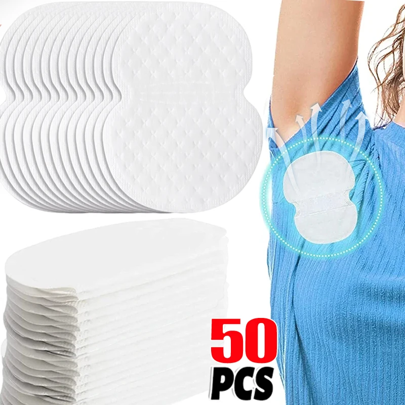 10/50pcs Unisex Sweat Pads Summer Deodorants Underarm Anti Perspiration Sweat Pads Disposable Armpit Absorb Useful Shield Pads