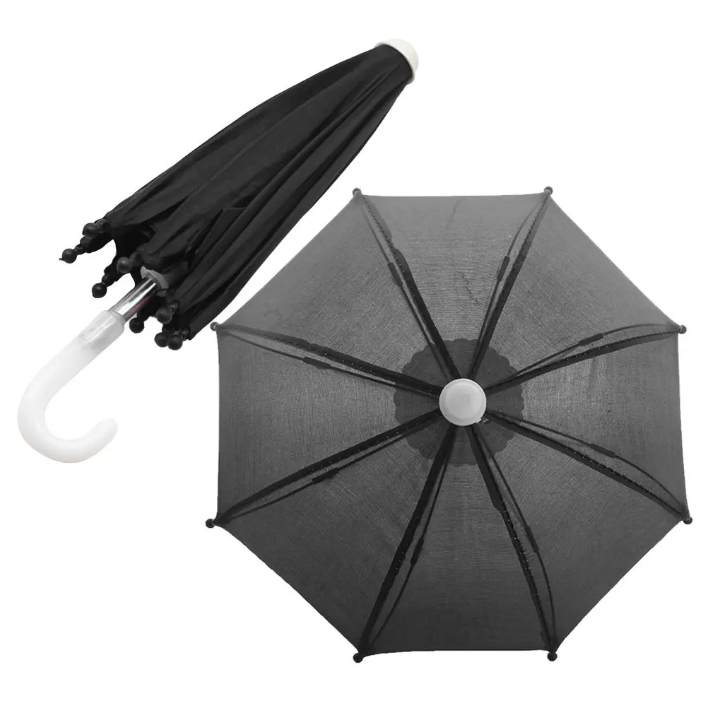 

2Pcs Mini House Travel Umbrella Miniature Umbrella Decor for Tiny House Dollhouse Layout Stylish Realistic Lifelike Rain