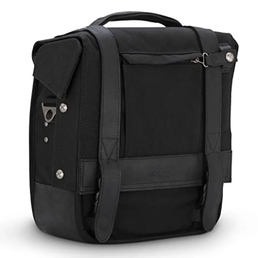 

Single Saddlebag with Removable Design Ideal for Harley Davidson Indian and Most Motorcycles Converts Easily into a Ver