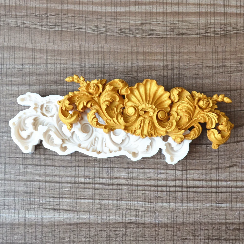 Silicone Mold Flower Relief Cake Decorating Tools For DIY Plaster Chocolate Gumpaste Fondant Mould European Style