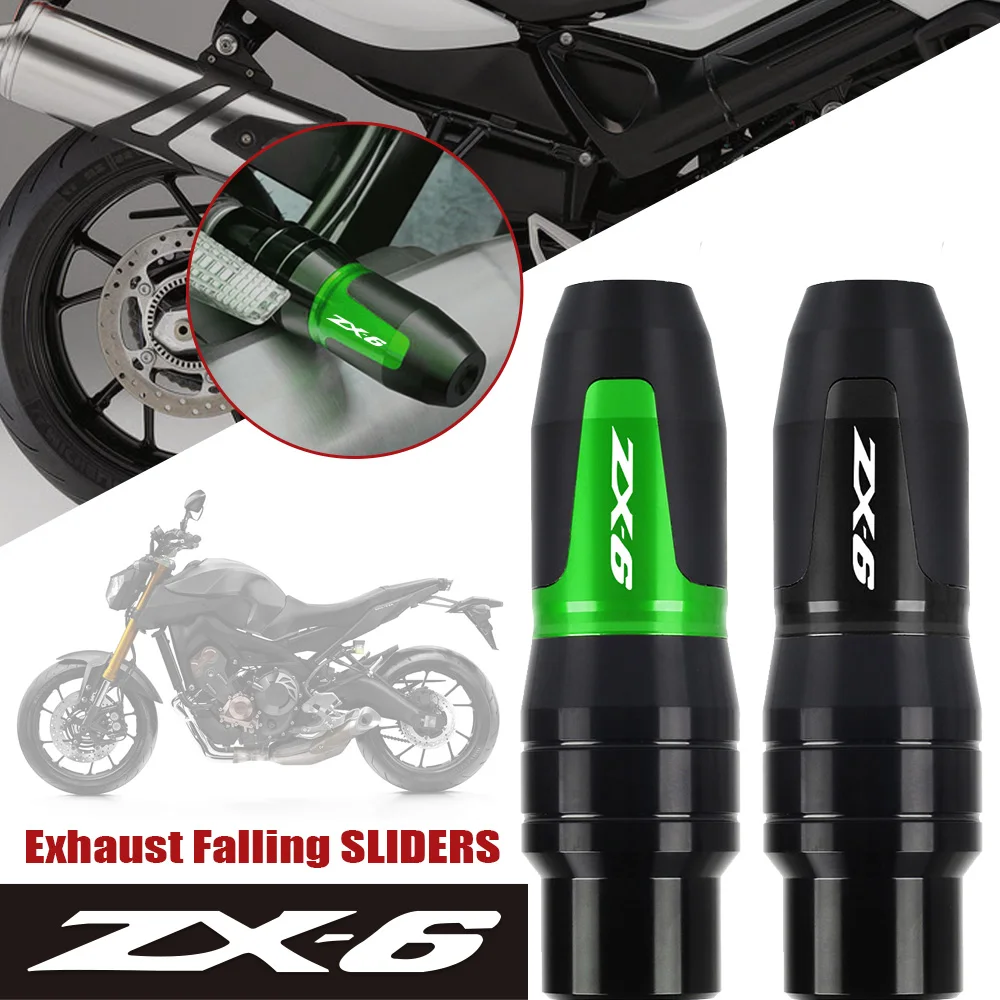 FOR KAWASAKI ZX-6 1990 1991 1992 1993 1994 1995 1996 1997-1999 accessories Exhaust Frame Sliders Crash Pads Falling Protector