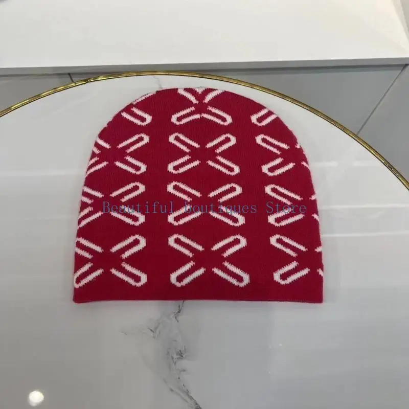 

U4LF Color Satching Adult Beanie Hat Упругая ветропроницаемая шляпа защищает для ушей теплой зима для взрослых езды на езде на