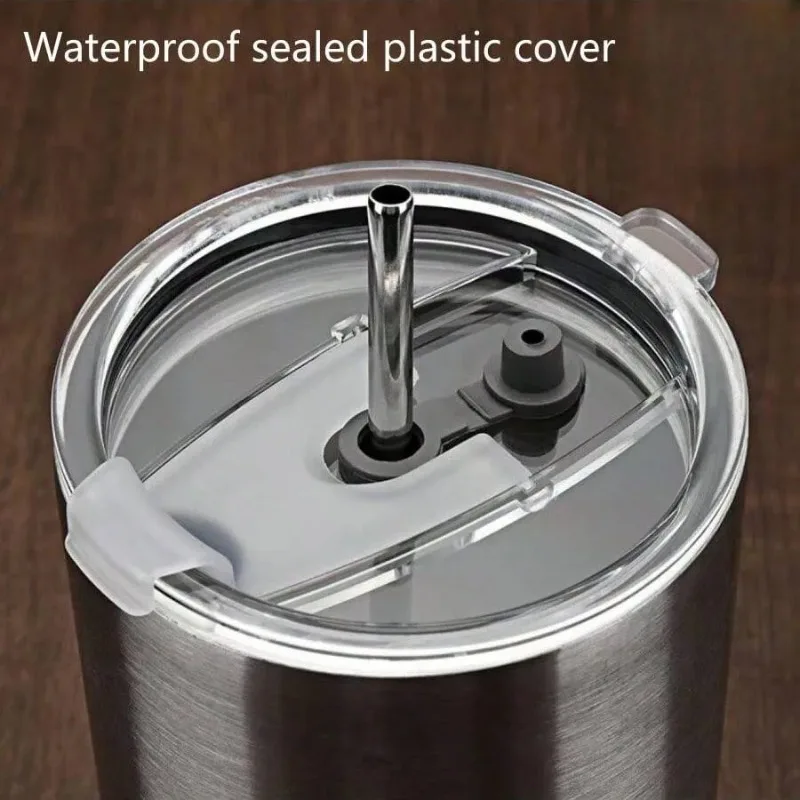 20/30 Oz Splash Proof Sealing Bottle Cover Plain Plastic Lids for Ozark Trail Rtic Yeti Tumbler Cup Multicolor Thermos Lid