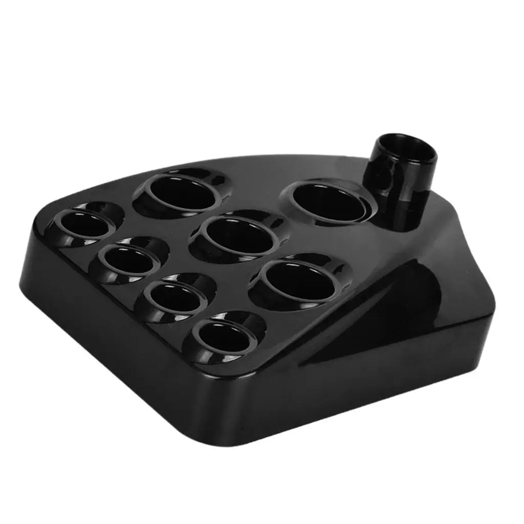 حامل أكواب حبر الوشم الصباغ حامل رف بلاستيكي ذو تسعة فتحات للاستوديو والاستخدام المنزلي