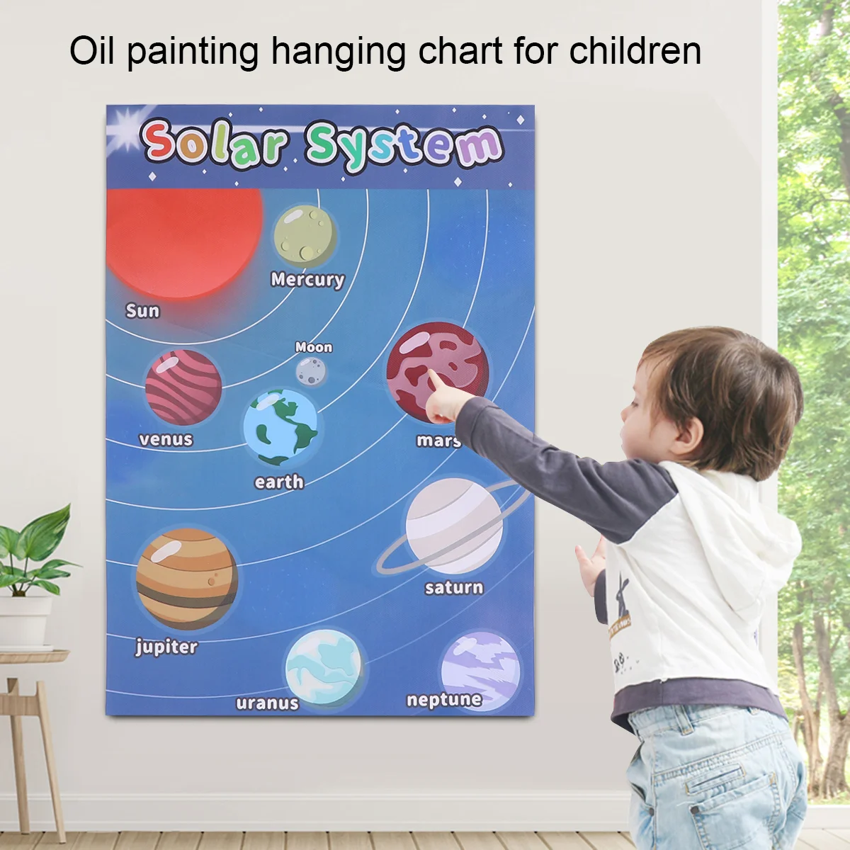 

Space Preschool Posters Children Early Education Wall Educational Planet Hanging