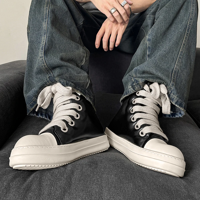 Sepatu Kasual Pria Model High  - Men'S Shoes No Laces ulasan dan harga