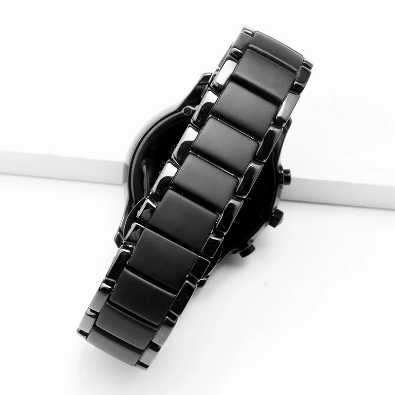 For Armani Ar1452 | 1451 | 1400 Watchbands Ar1440 | 1425 | 1475 | 1452 | 1478 Curved Interface Security Gentleman Watch Strap