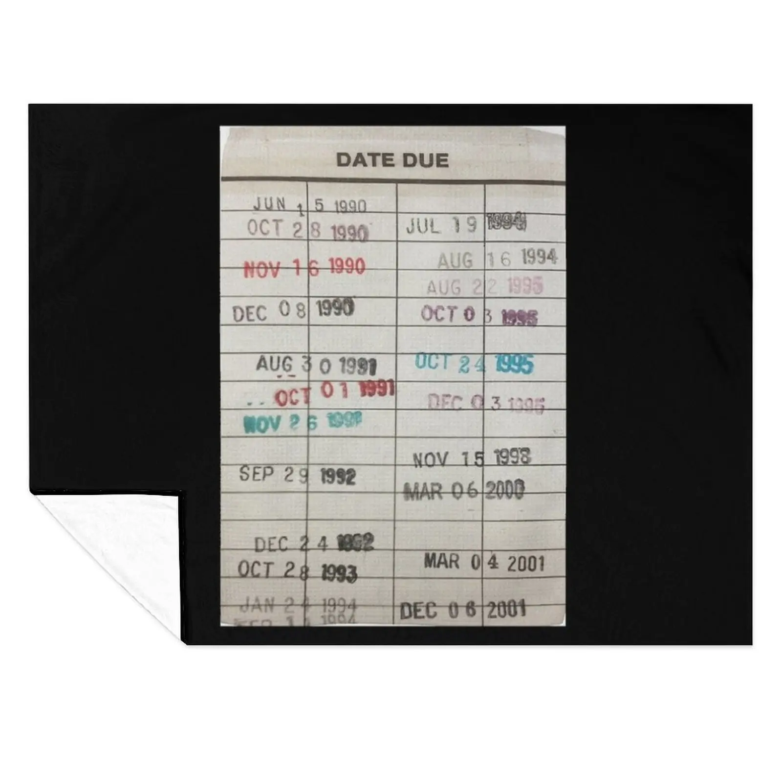 

Library Cards Greeting Card Throw Blanket wednesday warm for winter Large Blankets