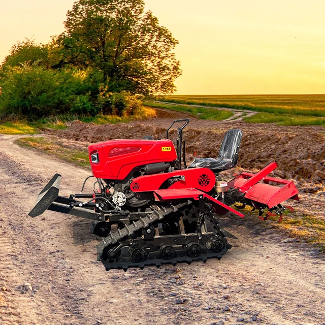 المياه والجسد المزدوج الزاحف الروتاري المزارع ركوب نوع صغير الروتاري المزارع متعددة الوظائف بستان المزارع