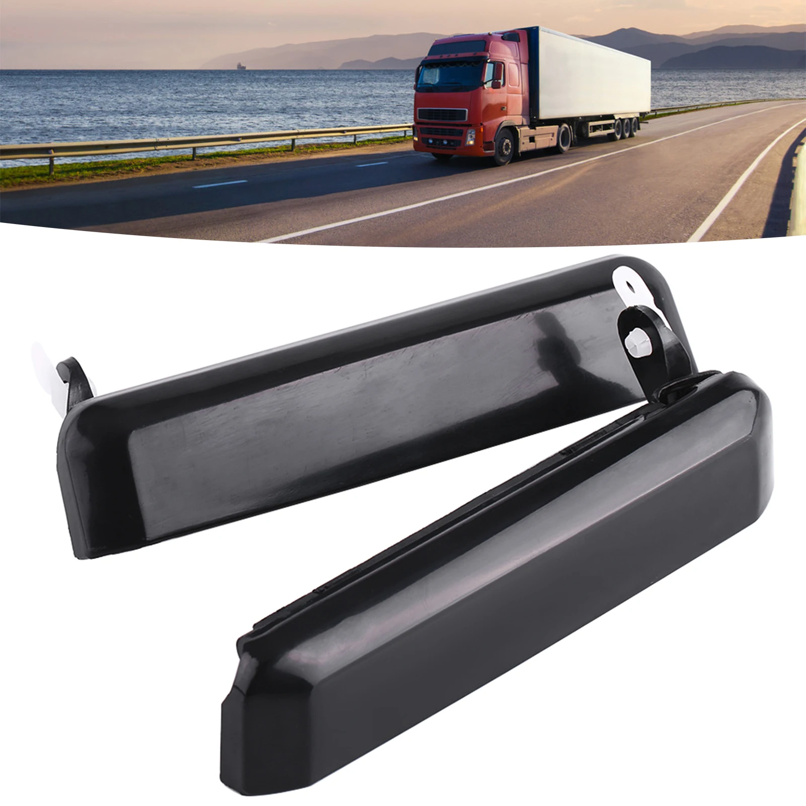 

Car Front Exterior Door Handle Left Right Set Black Plastic Pair for Nissan D21 Hardbody Pickup 1986-1997 Pathfinder 1987-1995