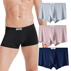 feichan ashion Men's Modal Cotton Boxer Brief, Ultra Soft Comfort Big  Tall Underwear for MenFlat Angle Underpants