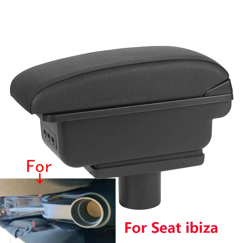 Voor Seat Ibiza Armsteun Doos Voor Seat Ibiza 6j Ibiza 6L Auto Armsteun Retrofit Onderdelen Opbergdoos Auto Accessoires Interieur details