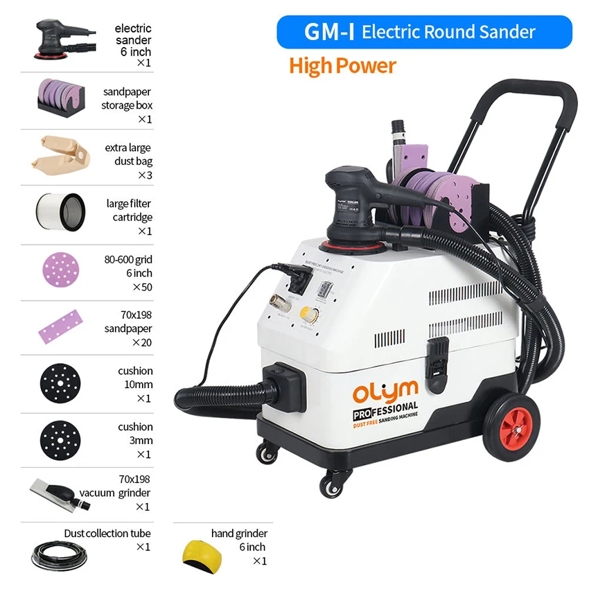 Dust Free Dry Sanding Machine Automatic Sanding Vacuum Cleaner Grinding