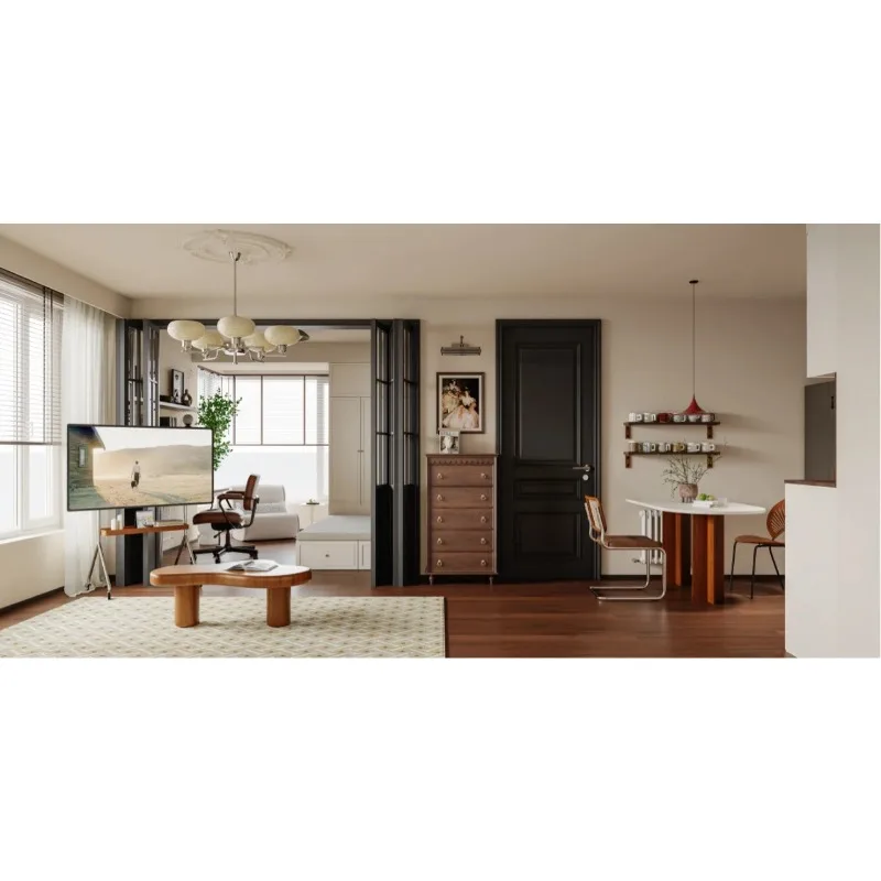 

Nordic cloud solid wood coffee table small apartment home creative simple and modern