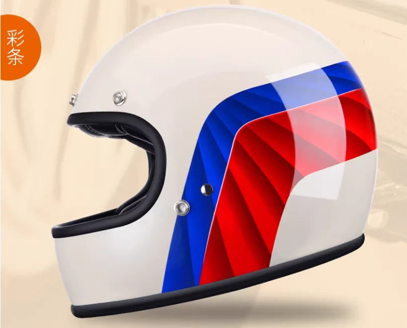 

Высокопрочный классический американский ретро-шлем из стекловолокна, защитный шлем для мотоциклов Harley, для круизинга и гонок.