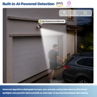 ALEVIO 2.5K camera wifi extérieur solaire sans fil, camera de securité exterieur, enregistrement 24/7, vision nocturne couleur, audio bidirectionnel, détection IA, caméra de vidéosurveillance 5