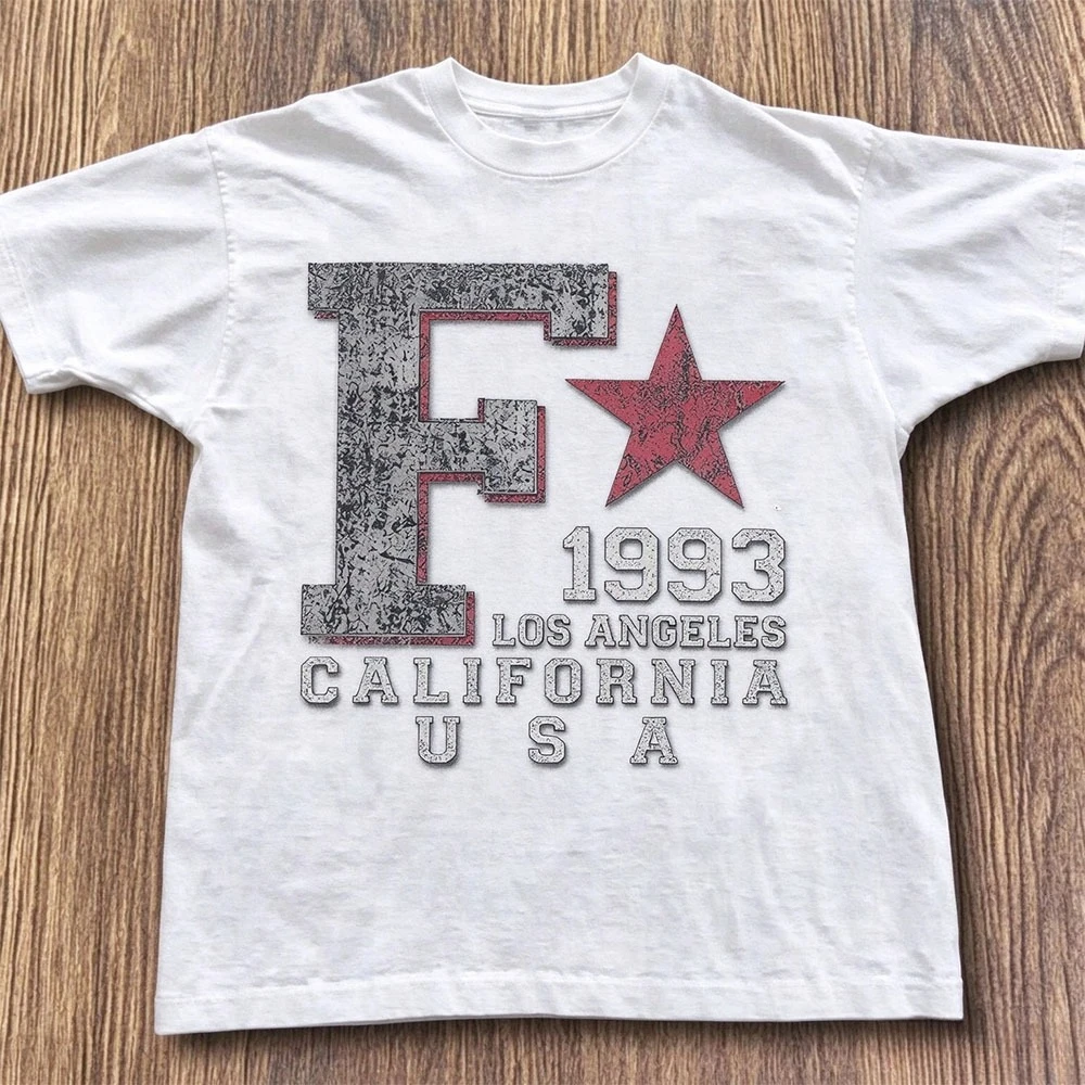 New Arrival: T-shirts featuring a California-themed print, Y2K Harajuku style, retro millennial style, and loose-fit T-shirts
