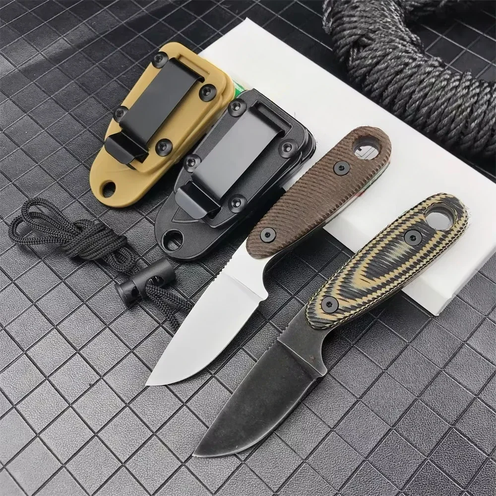 

Нож с фиксированным клинком Izula Bushcraft, многофункциональный, сталь D2, рукоять G10, с отверстием для веревки, ножны, многофункциональный нож для активного отдыха