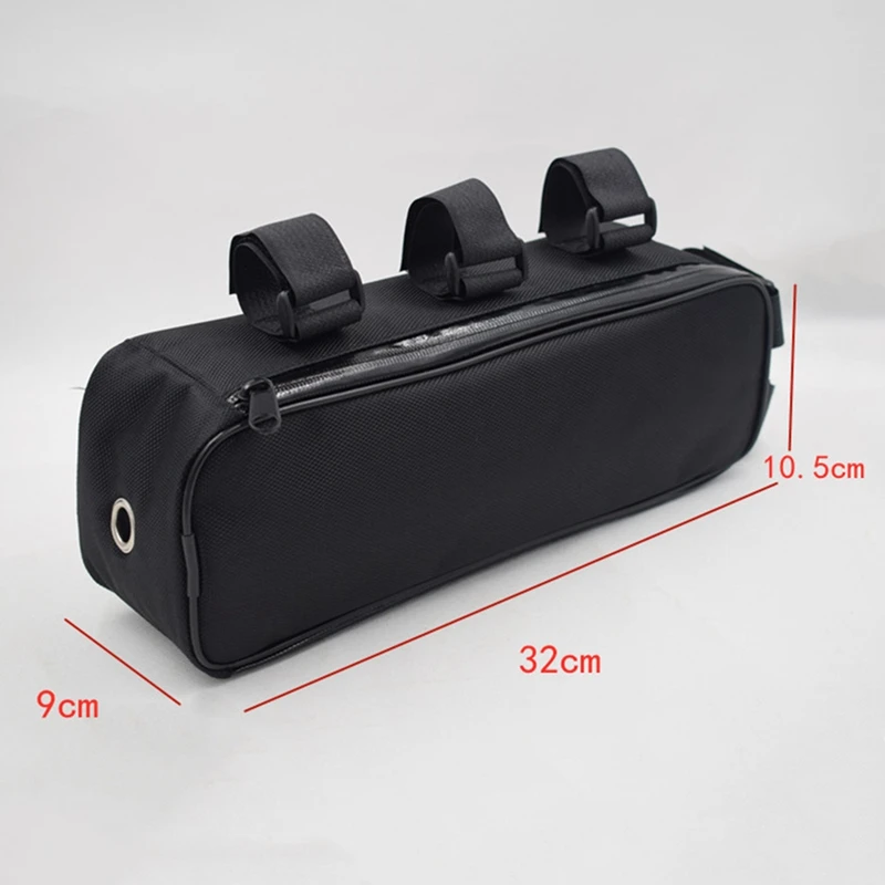 Bicycle Beam Bag Battery Controller Hanging Fixed Tube Frame Bike Bag Li-Ion Storage Waterproof 32X9X10.5Cm Cycling