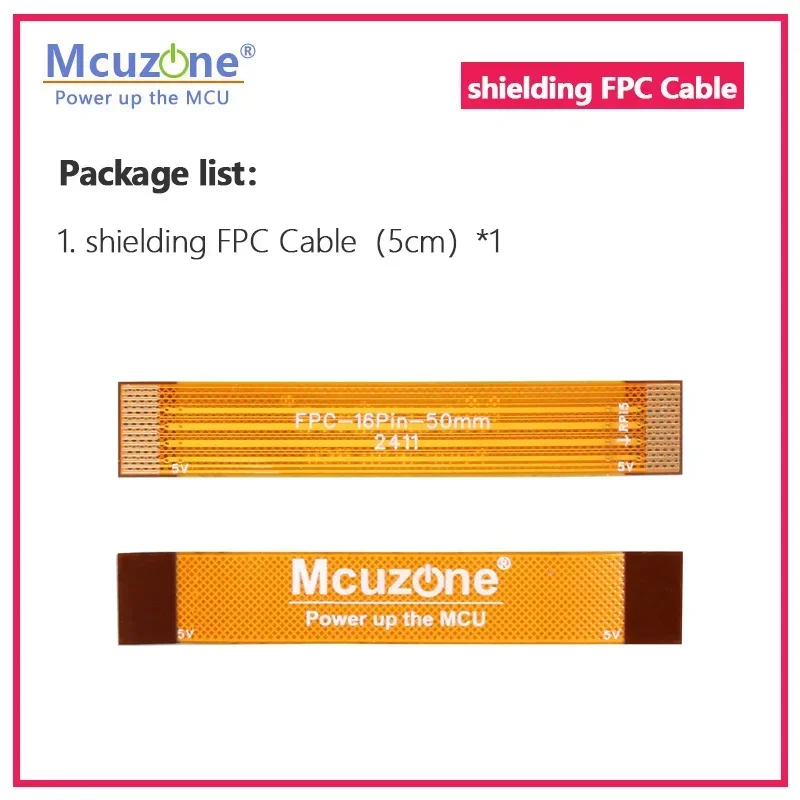 Raspberry Pi 5 abgeschirmtes FPC-Kabel, 5 cm, 1/5/10/50/100 Stück, 16-polig, 0,5 mm Rastermaß, Abschirmung, PCle 90R, Differentialpaar-Impedanzsteuerung