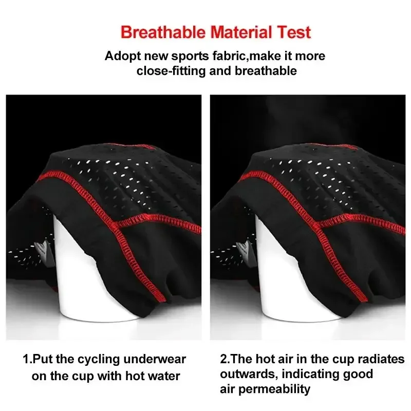 X-TIGER Cycling Shorts Breathable Mesh Cycling Underwear 5D Gel Pad Shockproof MTB Bike Shorts Men Shorts