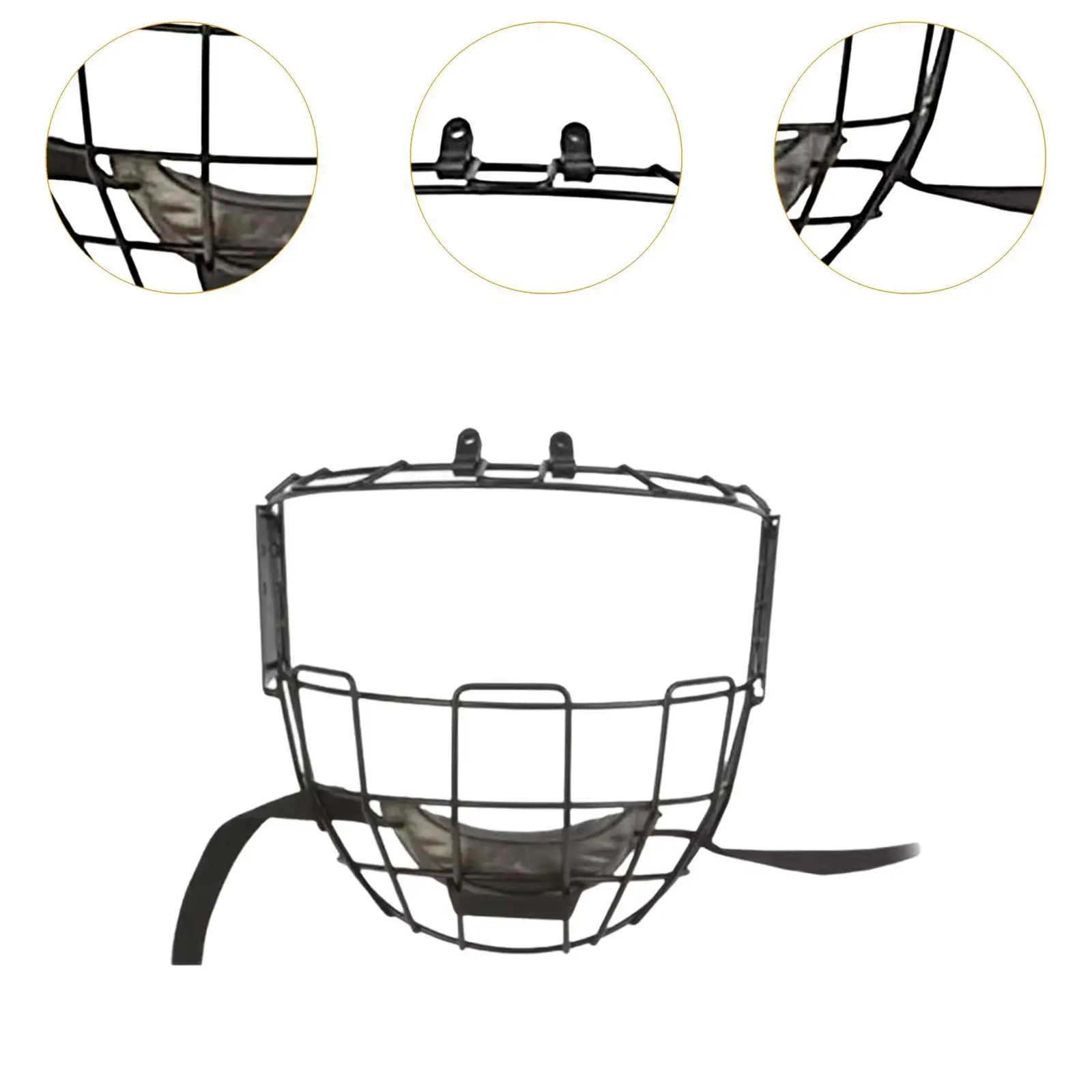 Honkbal Face Guard Protection Shield Lichtgewicht trainingsaccessoire Beschermende uitrusting Hockeyhelmvizier voor senioren