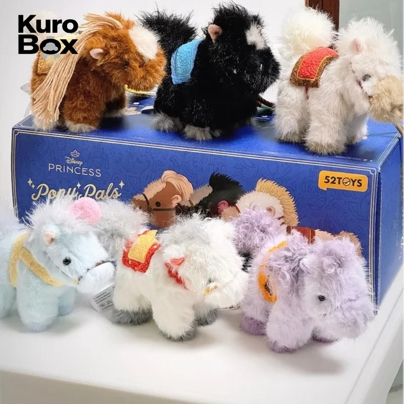 

New Authentic 52TOYS Disney Princess Pony Series Plush Blind Box Keychain Pendant Cute Bag Charm Birthday Gift for Girls