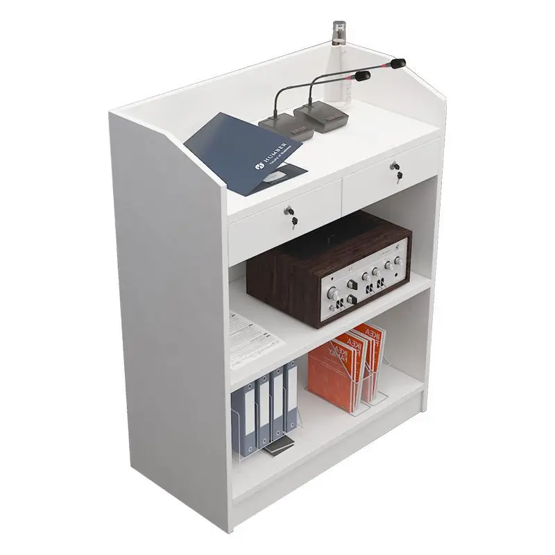 

Podium Modern Simple Reception Desk Master of Ceremonies Presiding Desk Training Desk Classroom Table Welco