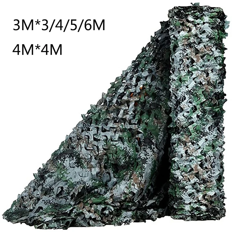 

Camouflage Net 3M*3 4 5 6 4*4 Garden Hiding Mesh Fence Camo Netting Outdoor Shooting Hunting Covert Background Tent Sun Shade